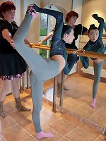 Hairy stepmom Joanne gets a naughty massage from her hot young lesbian stepdaughter Jessie Clark